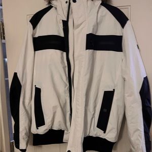 New INC Snow jacket with faux fur hood